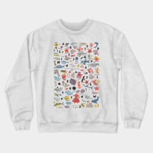 Sea Animals Alphabet Crewneck Sweatshirt